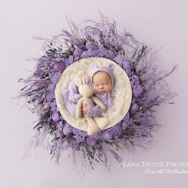 Fuzzy hat newborn photography props,handmade hairy bear bonnet for photography props