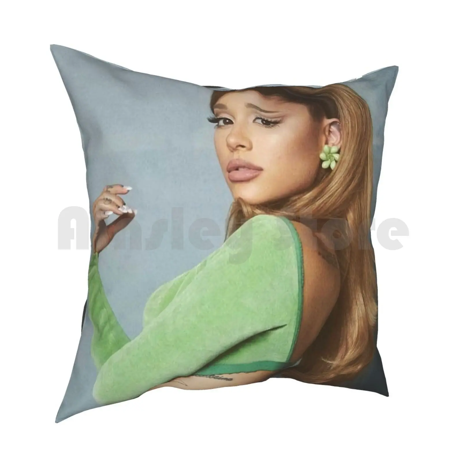 Classic Women Arianas Pillow Case Printed Home Soft DIY Pillow cover Pop Womens Beautiful Girls Music Cover Grandes