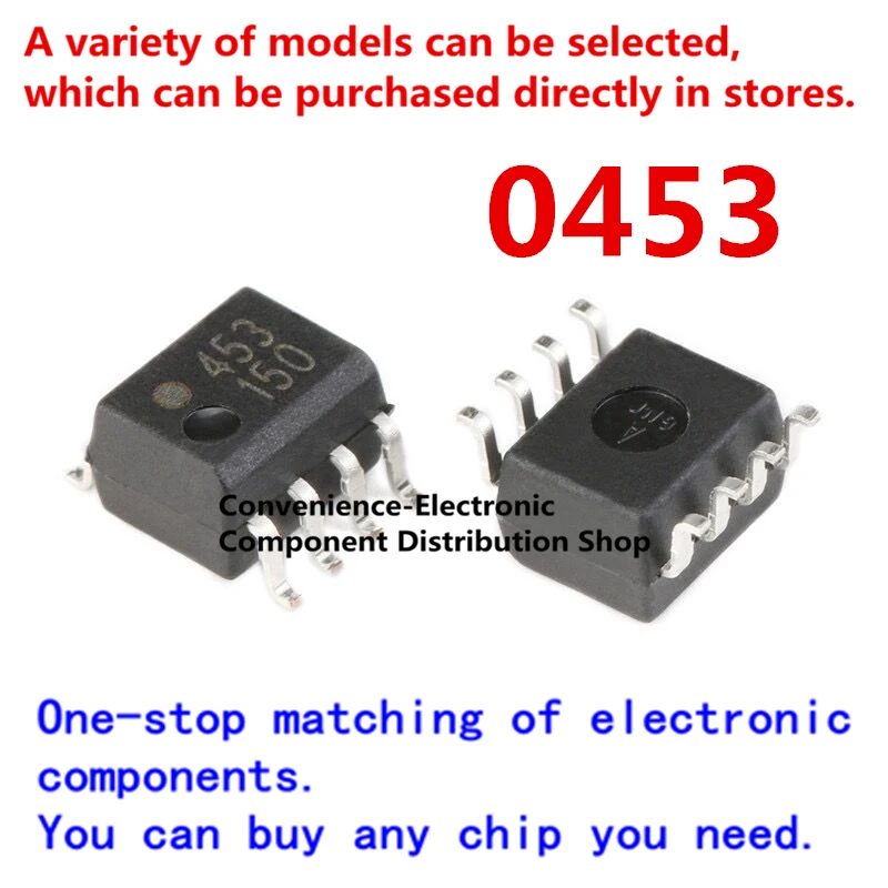 10 Stks/pak Gloednieuwe Originele 0453 453 HCPL-0453 SOP8 Smd Surface Mount Rijden Optocoupler Geïntegreerde Circuit