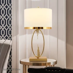 Modern Metal Pipe Shape Table Lamps Nordic Living Room Home Decor Lamp Fabric Bedroom Lamp Luminaire Home Decoration Desk Lamp