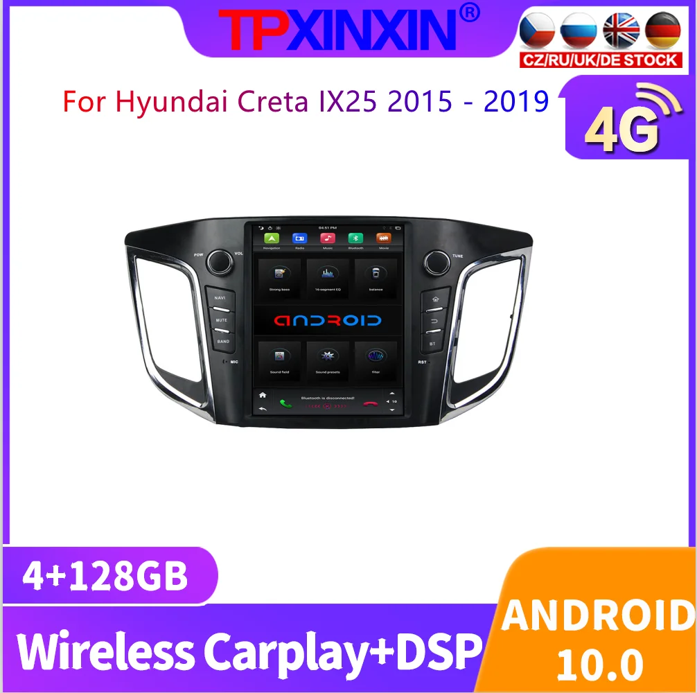 

Автомобильный GPS-навигатор в стиле Tesla PX6 для Hyundai Creta IX25 2015 2016 2017