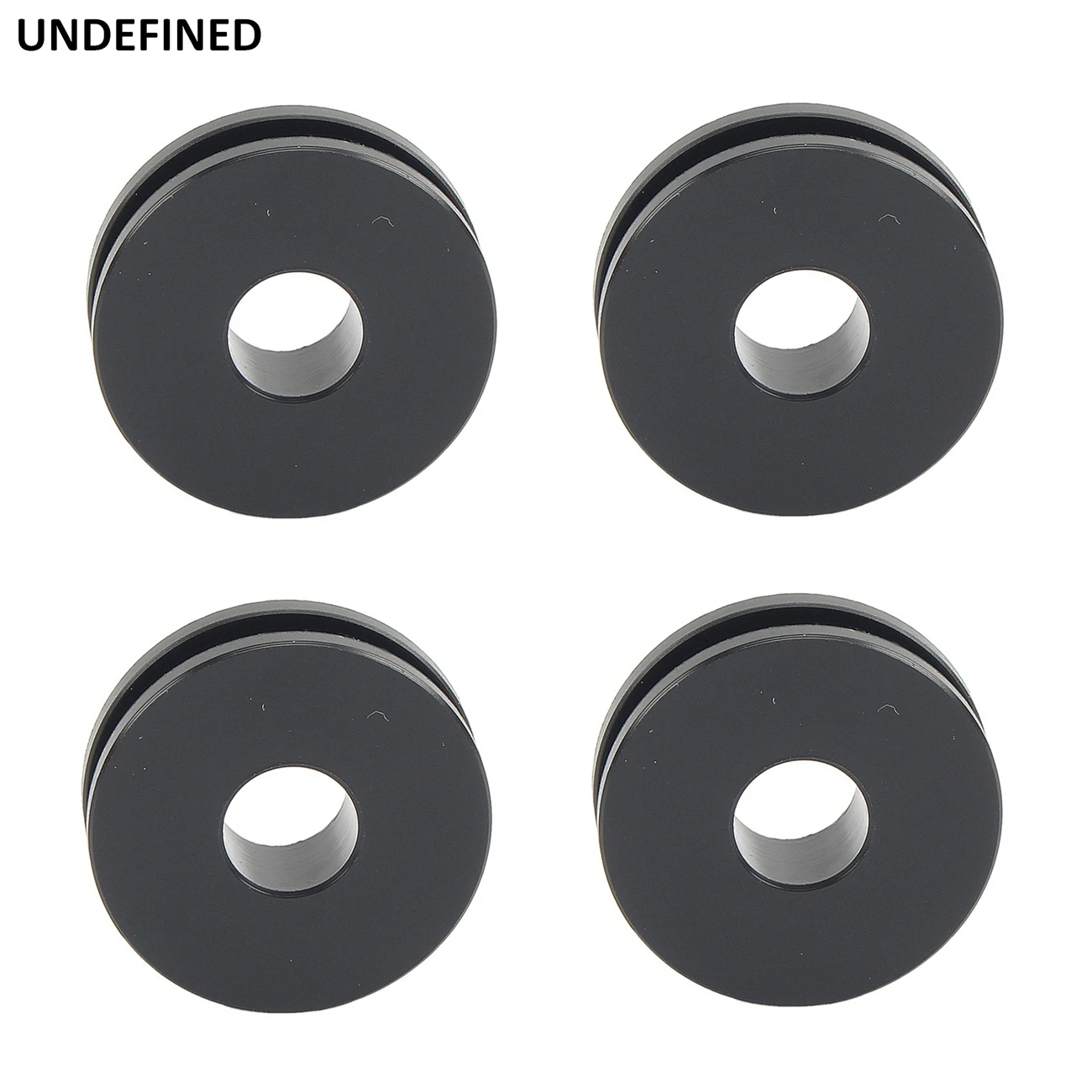 Preto POM Plástico Windshield Montagem Bucha Grommets para Harley Road King Heritage Softail FLSTC, Moto Acessórios, 4 pcs