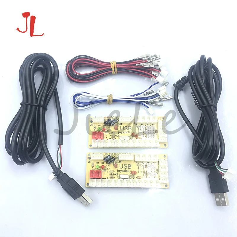 Zero Delay Arcade DIY KIT PC LED USB ENCODER JOYSTICK for 4way and 8way ZIPPY JOYSTICK & 4.8mm Arcade BUTTON