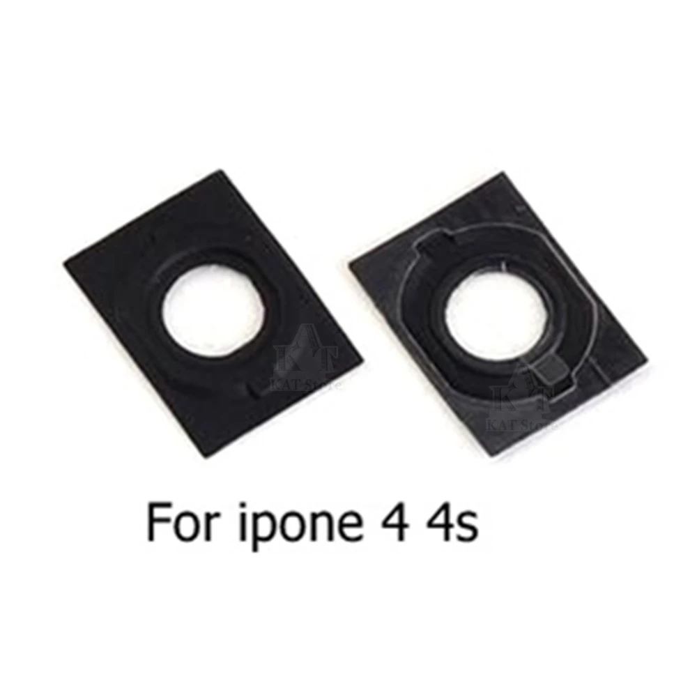 2Pcs/lot Home Button Rubber Gasket Adhesive Sticker Holder Compatible for iPhone 4 4S 5 5C 5S SE 6 6S 7 8 Plus Replacement Parts