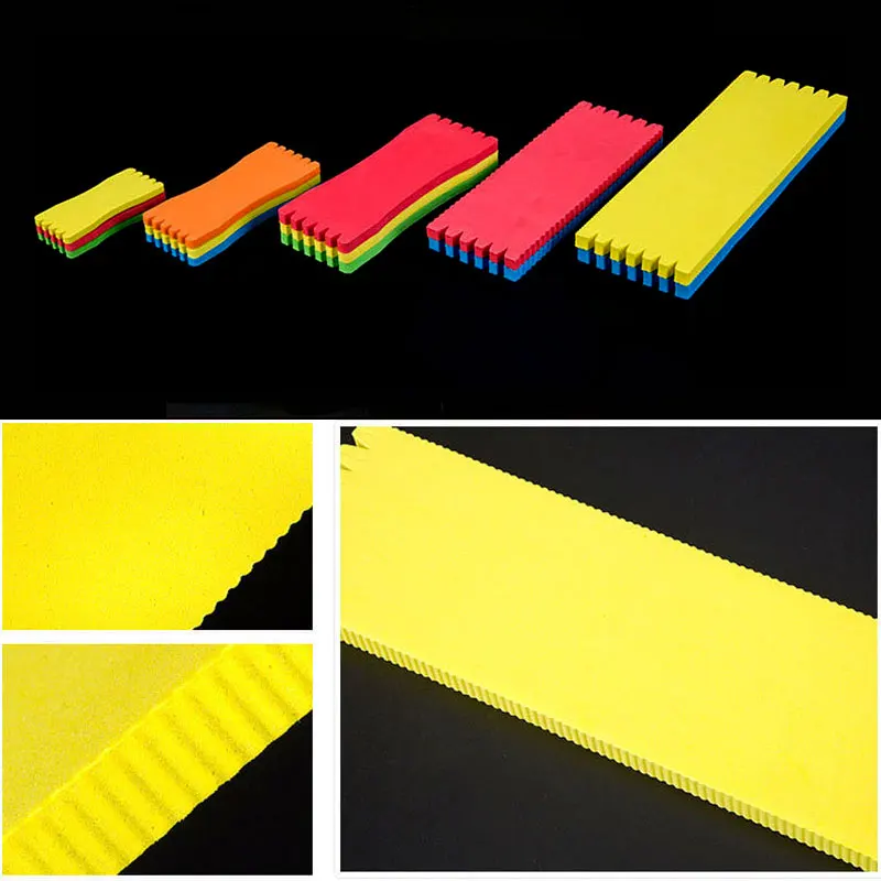 5PCS/10PCS EVA Colored Flasher Rig Foam Holder for Fishing Line Fishing Tackle Accessory Winding Plate Panel Storage Boards