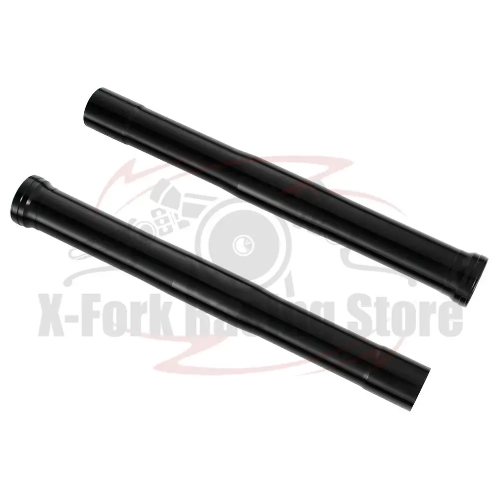 Front Fork Tube Pair Outer Black Tubes Pipes For Triumph Street Triple 675 R 2013-2017 2014 2015 2016 482mm length 18.98 inch