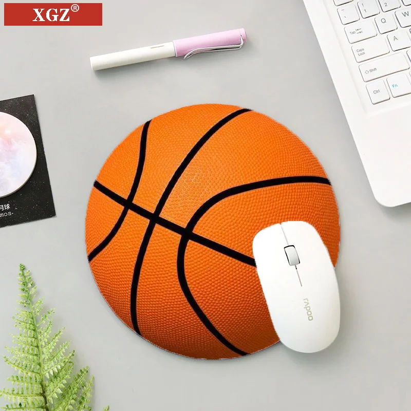 XGZ Football Basketball Volleyball Printing Small Mouse Pad Non-slip Table Mat Wheel Game Speed Skating 20x20cm