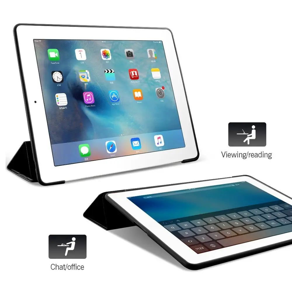 Flip Fall Für iPad Air 1 2013 9.7 \'\'Slim Stehen Schutzhülle Tablet Abdeckung Mit Weichen Zurück Shell Für iPad air 9,7 A1474 A1475 A1476