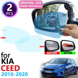 for KIA CEED ED JD CD Cee'd SW GT 2010~2020 Full Cover Rearview Mirror Rainproof Anti Fog Film Accessories 2013 2015 2017 2018