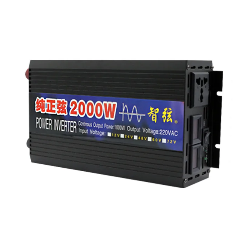 Pure sine wave inverter 12V 24V to 110V vehicle household High Power power converter