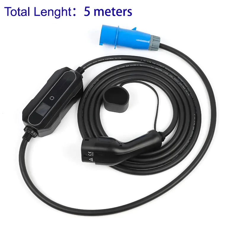 Mobile EV Charger Wallbox 32A Fast Type1 Type 2 CEE 3 Pins for Electric Car EVSE Cargador Auto Electrico