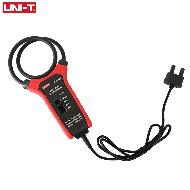 Imagem -04 - Uni-t ac Corrente Flex Clamp Meter Ut-cs09d Flexível Clamp Sensor Alicçadores Amperímetro Amperímetro Ut206b Ut208b Aplicável 3000a