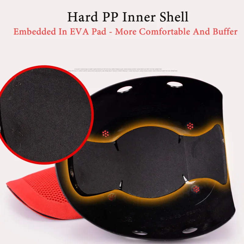 Newest Work Safety Protective Helmet Bump Cap Hard Inner Shell Baseball Hat Style For Work Factory Shop Carrying Head Protection