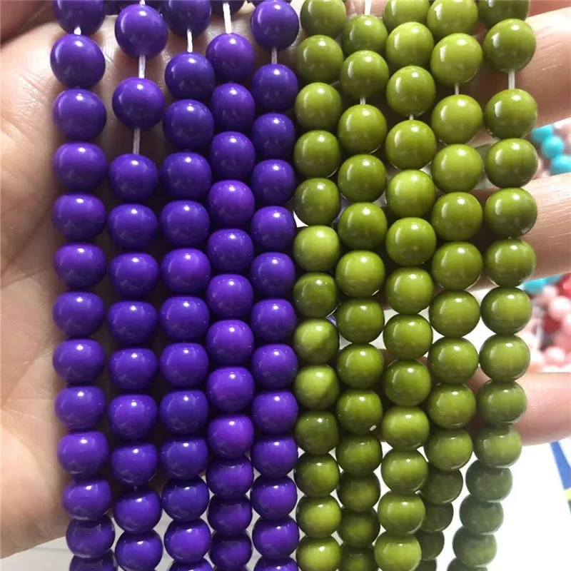 wholesale 3-14mm glass beads imitation pearls multicolor beads DIY Bracelet earrings bead choker necklace Jewelry Making