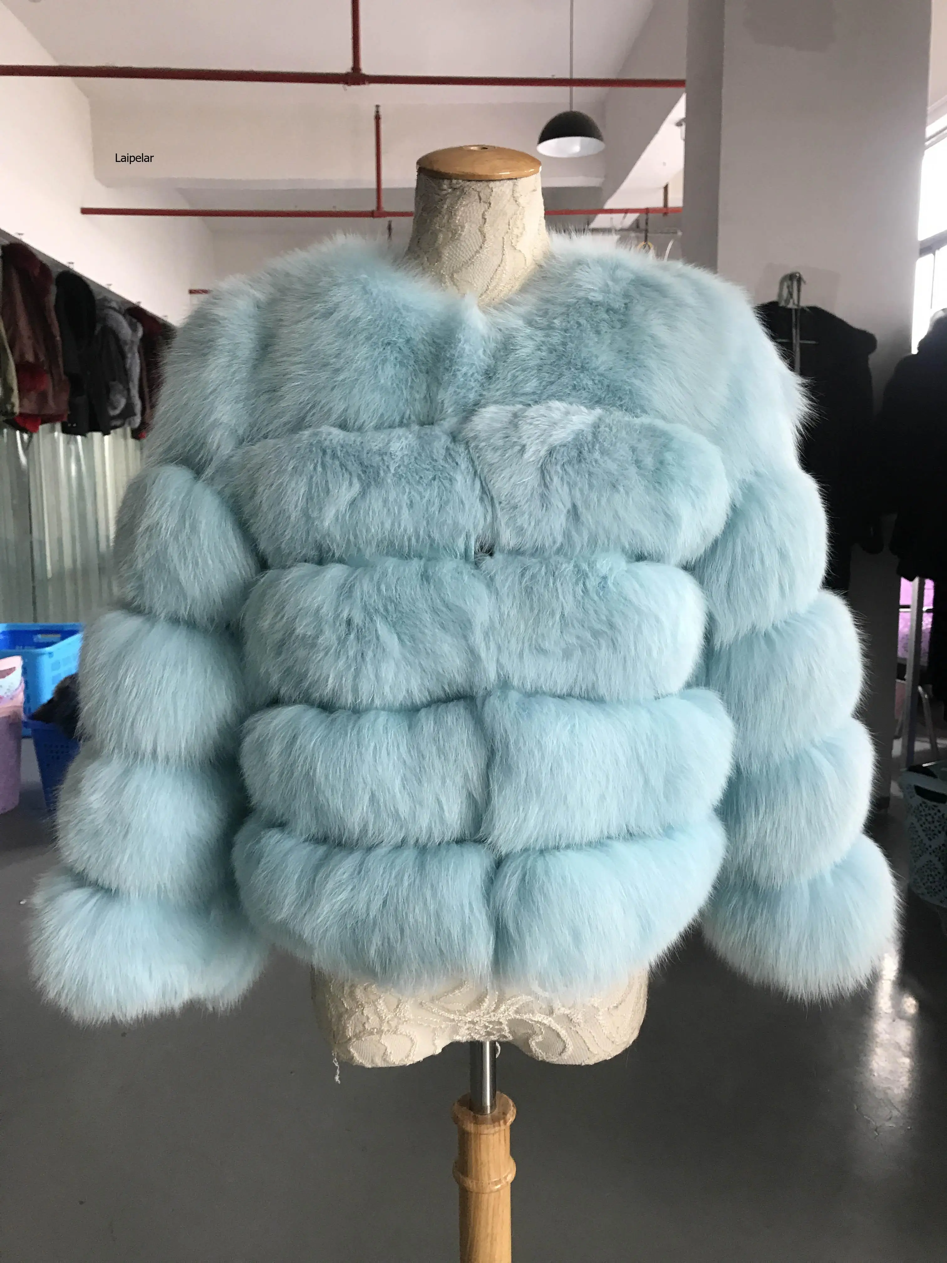 

Fashion Women Crop Top Faux Fox Fur Coat Winter Thick Fluffy Long Sleeve Short Style Slim Furry Fur Jacket