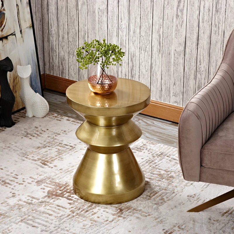 Simple Sofa Side Corner Table ,Fashion Bedroom Bedside Balcony Casual Small Coffee Table ,Model Room Hotel Small Furniture image 4