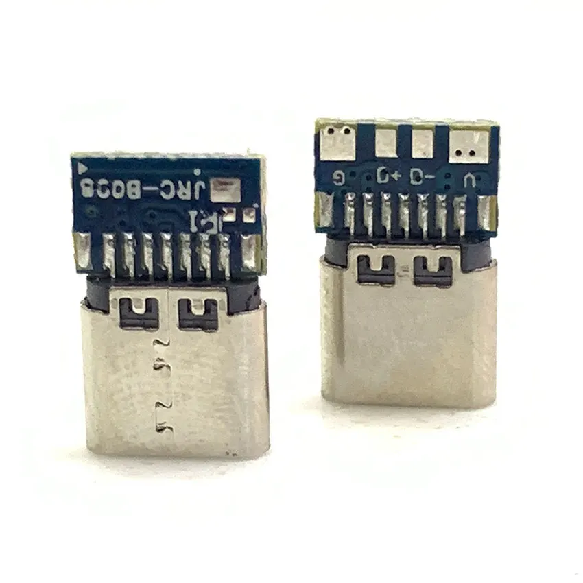 2-10pcs USB 3.1 Type C Connector 14 Pin Female Socket receptacle Through Holes PCB 180 Vertical Shield USB-C