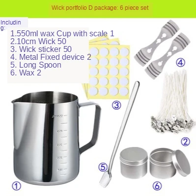 

Candle Making Kit DIY Candles Craft Tool Set with Candle Make Pouring Pot Wicks Wax Kit DIY Candles Making Supplies