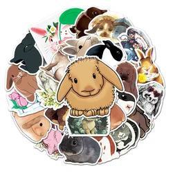 10/30/50PCS 귀여운 만화 토끼 스티커 Kawaii 동물 DIY 여행 노트북 클래식 낙서 스티커 데칼 F5