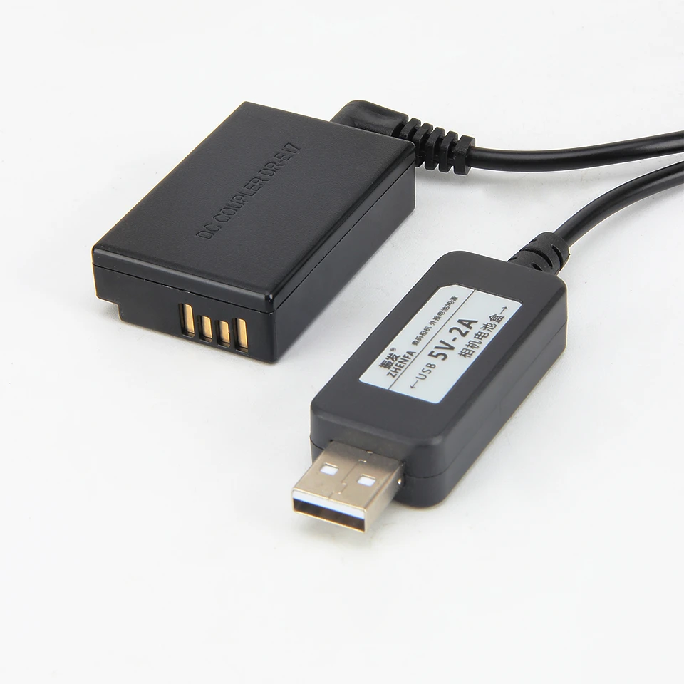 5V alimentatore USB LP-E17 batteria fittizia DR-E17 adattatore di alimentazione per Canon EOS m3 M5 M6 banca di potere Mobile cavo USB + scatola batteria