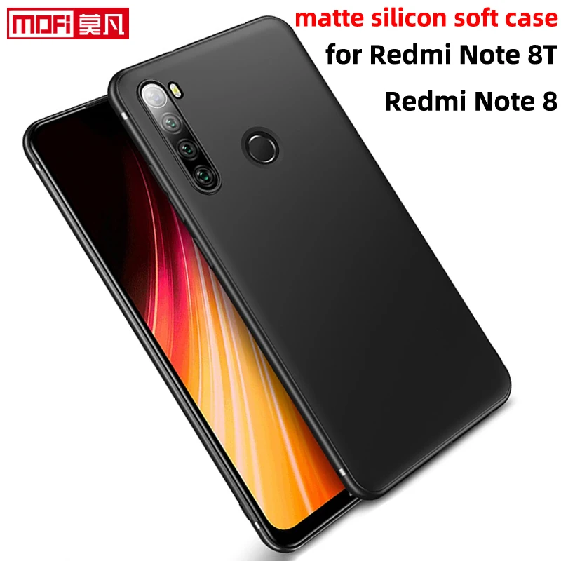 

Matte silicone case for Xiaomi Redmi Note 8T, soft back cover, ultra thin, TPU, slim, book