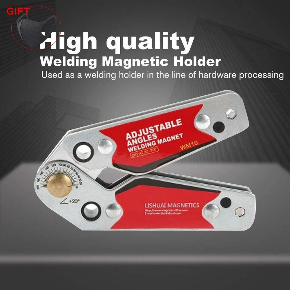 Imagem -02 - Strong Magnetic Welding Corner Clamp Kit Welding Magnet Holder Fixture Corner Tool Ângulo Ajustável 20 °200 °