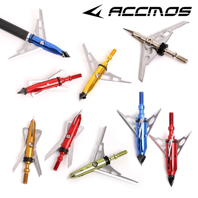 Archery Broadhead 100grain Arrowhead Sharp 2/3 Blades Arrow Tips For Compound Recurve Bow and Arrow Shooting Hunting Accessory