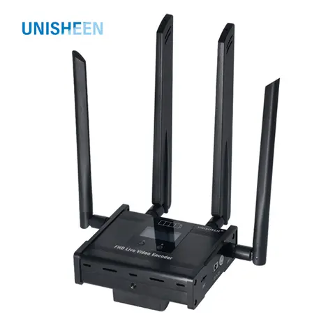 UNISHEEN 4G LTE HDMI SDI Video Encoder H264 H265 Transmitter Ip RTMPS Live Broadcast Wireless RTSP SRT Live Stream