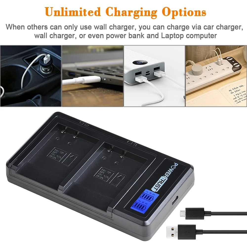 POWERTRUST-Batería de NP-BN1 para ordenador portátil, pila para Sony cyber-shot DSC-QX30, TX66, TX100V, TX200V, W310, W320, W330, W350, W530, W515PS, W570, W650, W800, W830