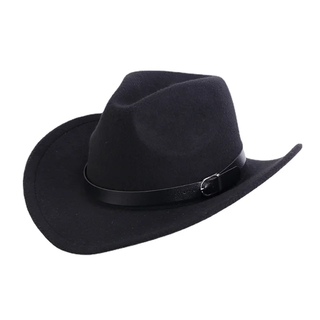 Kowbojskie kapelusze Fedora Kapelusz dla mężczyzn i kobiet Zimowy i jesienny filcowy kapelusz Jazzowy kapelusz