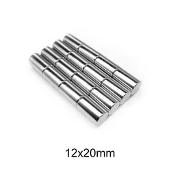 2/5/10/20/30PCS 12x20 di Spessore forte Magnete Rotondo 12 millimetri X 20 millimetri magneti Al Neodimio magnete Disco 12x20mm Magnete Permanente 12*20mm