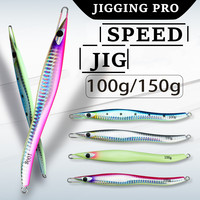 JIGGING PRO G2 Deep Sea Bait Fish Lures Speed Jig Metal Jigs Artificial Baits Jigging Lure 60g 80g 100g 150g Slow Fishing Jigs