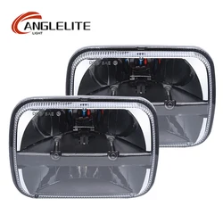5X7Inch Square Headlights LED Car lamp Off-road Jeep Wrangler Cherokee XJ Wrangler YJ High/Low beam Square Led headlight For Car