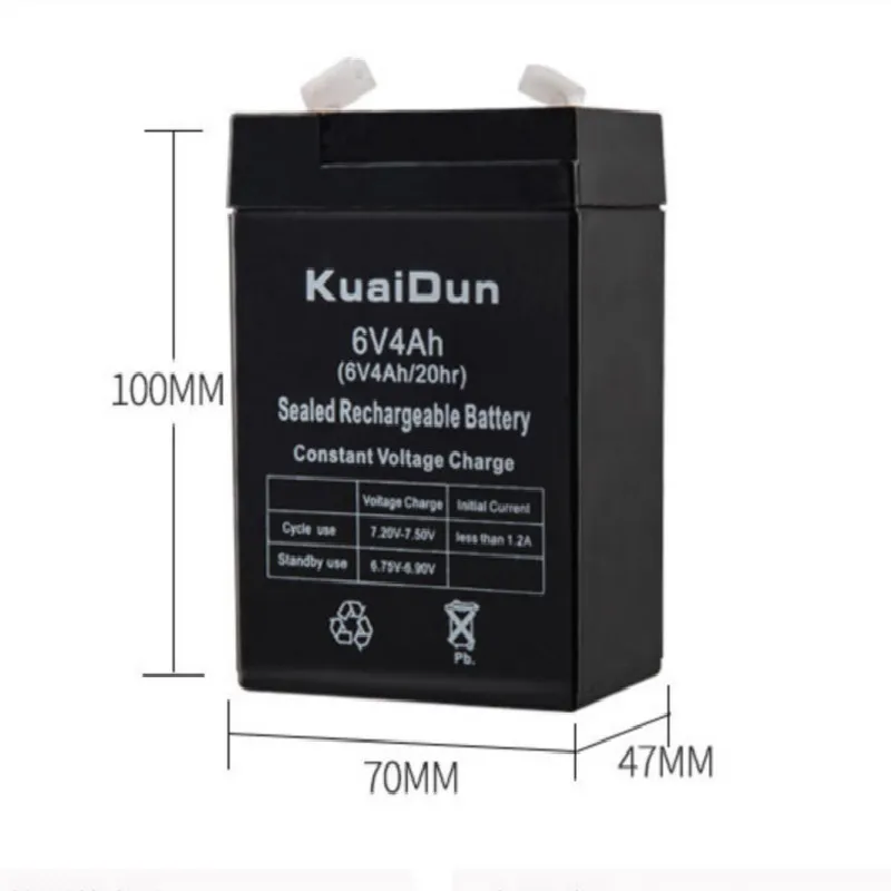 6V 4AH Батарея для детей игрушечный автомобиль светодиодный светильник электронные весы резервного копирования Мощность аварийный светильник свинцово-кислотный аккумулятор Перезаряжаемые