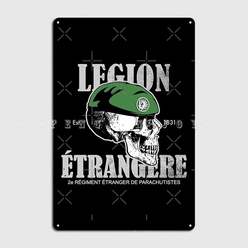 Légion Étrangère 2 Rep French Foreign Legion Paratrooper Poster Metal Plaque Club Bar Wall Decor Tin Sign Posters