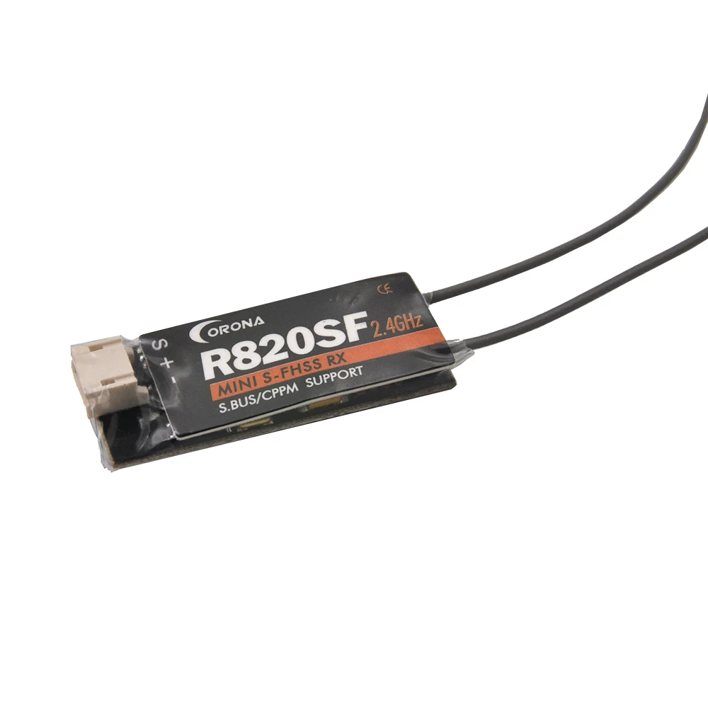 Corona-rc R820SF Micro Futaba, 2,4 GHz, S-FHSS/ FHSS, Compatible con Mini Micro S.bus, receptor para dron teledirigido