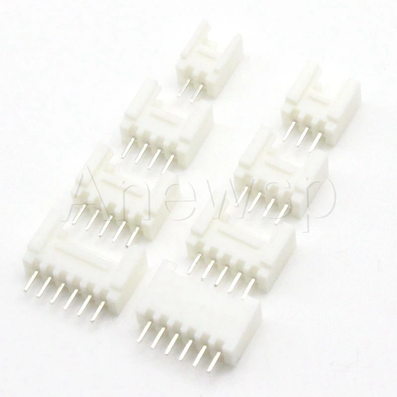 50PCS HY2.0 straight Needle Seat Socket Type seat with lock and buckle 2.0mm Pitch connector 2P 3P 4P 5P -12P straight pin seat