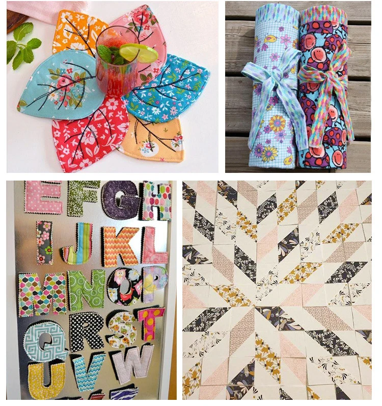 سلسلة عيد الميلاد مطبوعات ألياف قطنية القماش خياطة اللحف الأقمشة المرقعة الإبرة لتقوم بها بنفسك المواد اليدوية 24x2 5/14x14cm #6