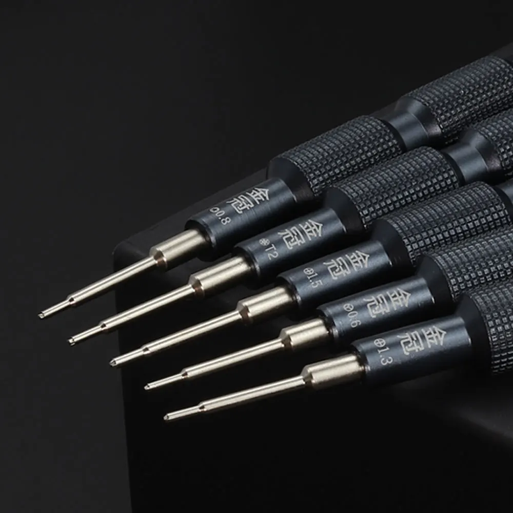 5pcs/lot  3D Alloy Batch Head Anti-Slip Screwdriver Set For Mobile Phone Apple / Android Disassembly Repair Tools