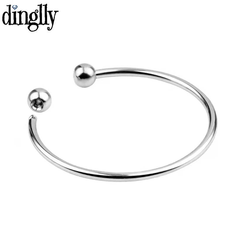 Dinglly High Quality Opening Bangle & Bracelet Fit Original Beaded charm Bracelets DIY Women Kid Children Jewelry Gift