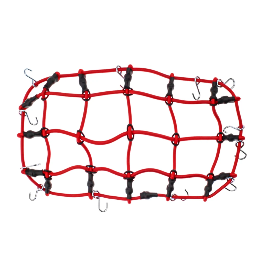 Rete per bagagli elastica per auto da arrampicata di simulazione 1/10, corda di gomma per parti di automobili RC D90 SCX10 90046 Traxxas TRx-4 KM2
