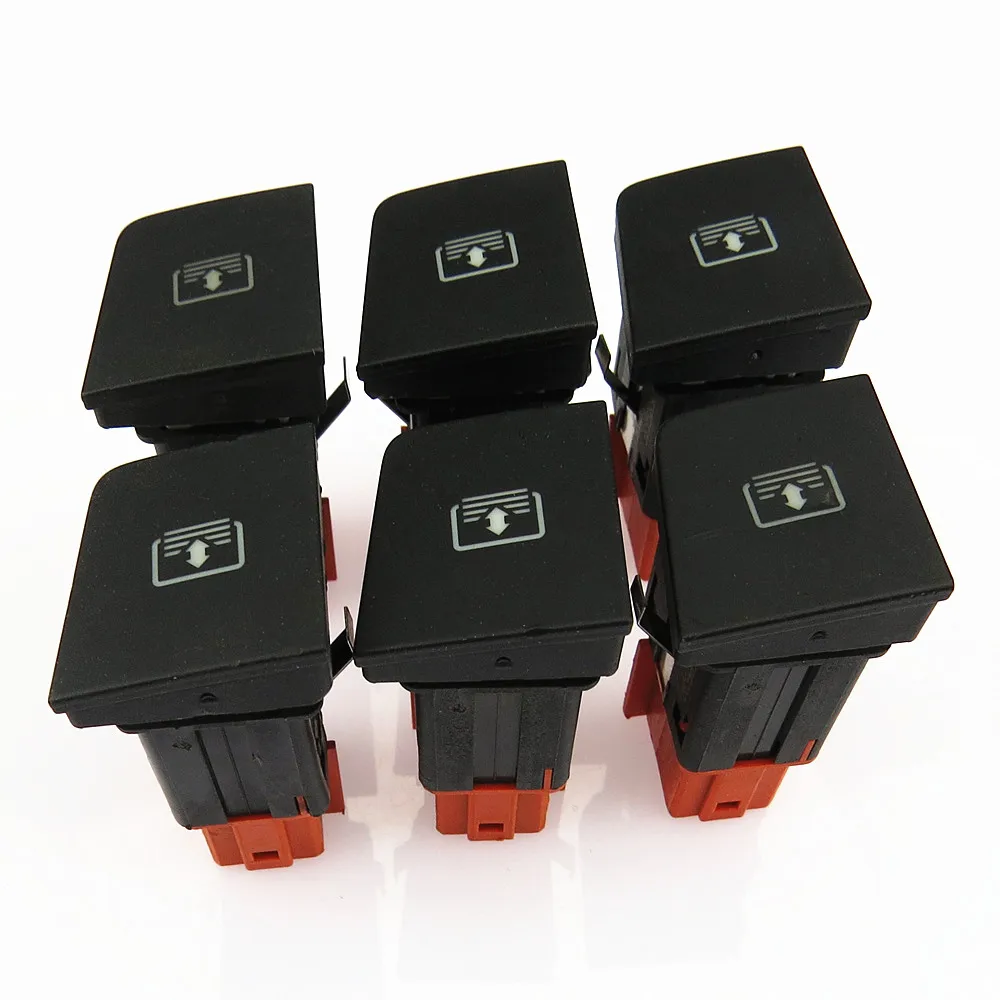 SCJYRXS 6Pcs Rear Window Curtain Electric Sunscreen Control Switch Button For Passat B6 3C 3CD 959 563 A 3CD 959 563A 3C0959563A