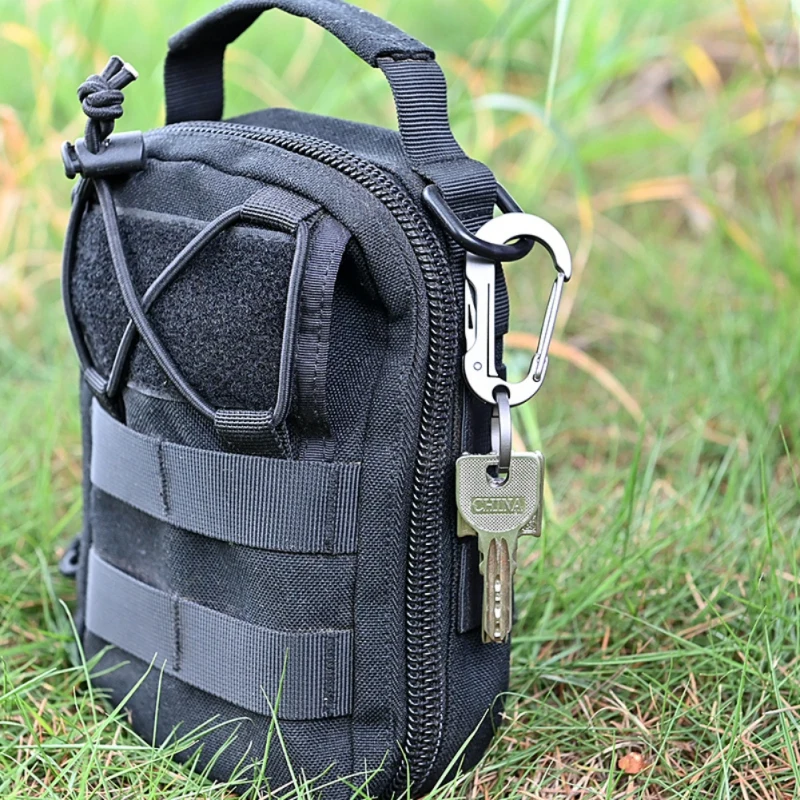 Наружная многофункциональная подвесная пряжка, открывалка для бутылок для кемпинга, брелок, отвертка