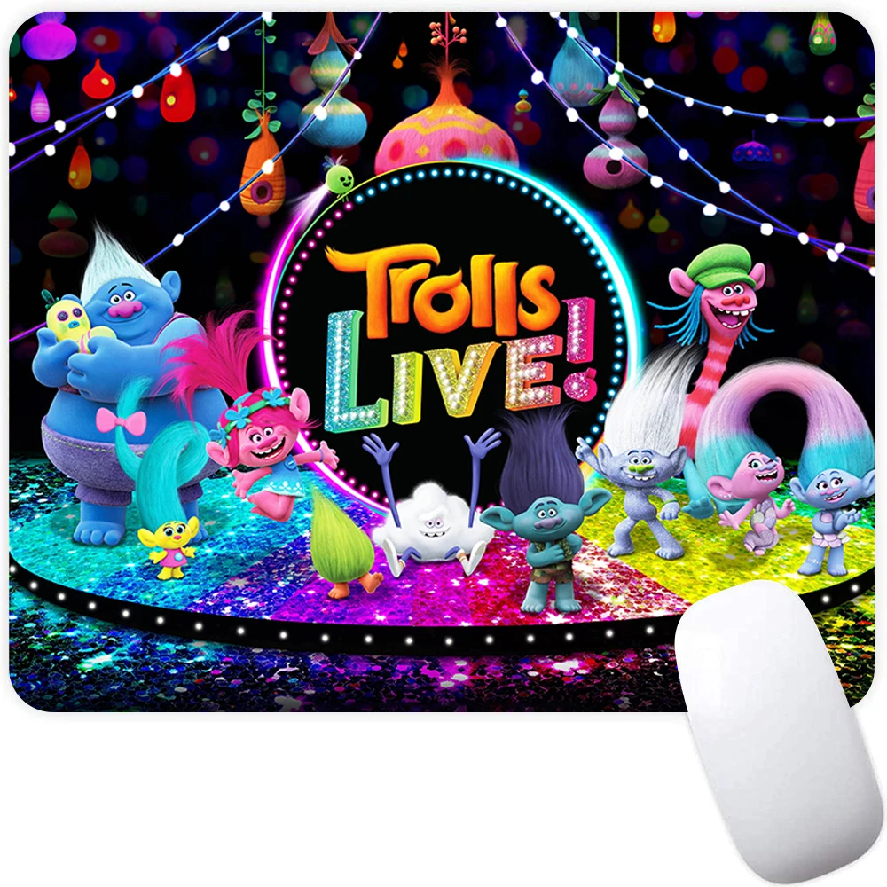 Trolls – tapis de souris Tour du monde pour ordinateur portable et Gamer, accessoire pour clavier et bureau