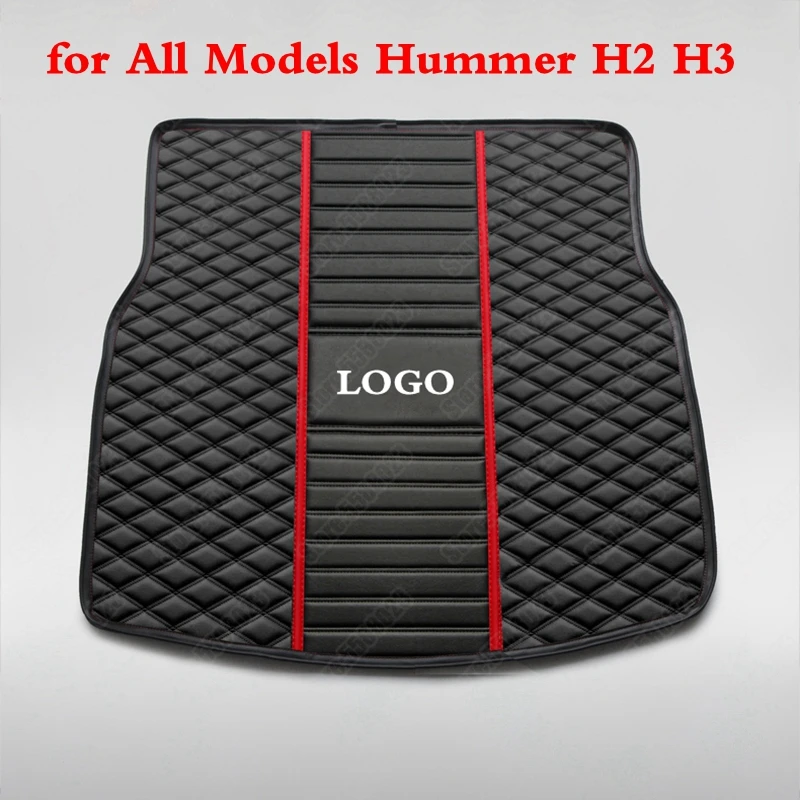 

All Weather Car Trunk Liners Mats for All Models Hummer H2 H3 Luxury Leather 3D Automobile Waterproof Cargo Boot Trunk Pads Mat