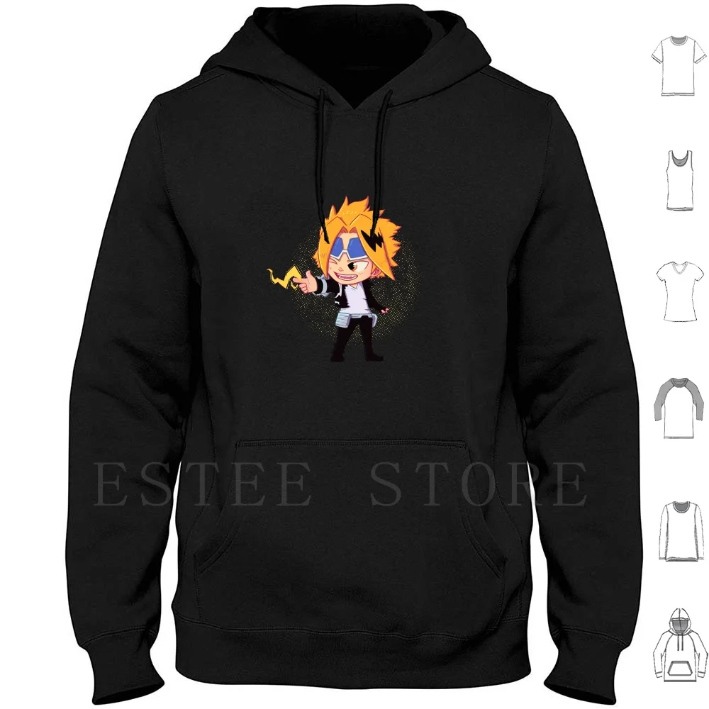 Denki Kaminari! Hoodies Long Sleeve Bnha Boku No Hero Fanart Denki Denki Kaminari Kaminari Ua Plus Ultra Comics