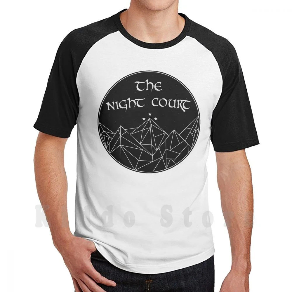 The Night Court T Shirt Cotton Men DIY Print Cool Tee The Night Court Rhysand Feyre Acotar Acomaf Acowar Throne Of Glass Sarah