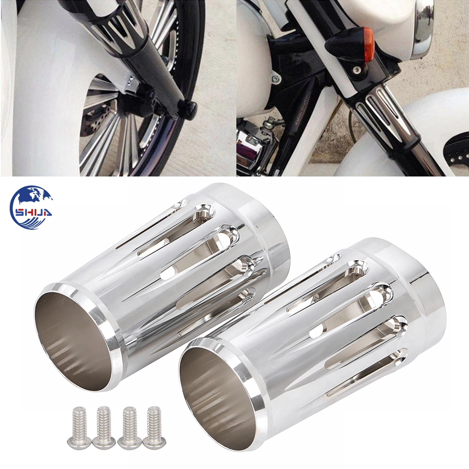 Chrome 75X Engine Bolt Caps Cover Kit For Harley Touring Road King Street Glide