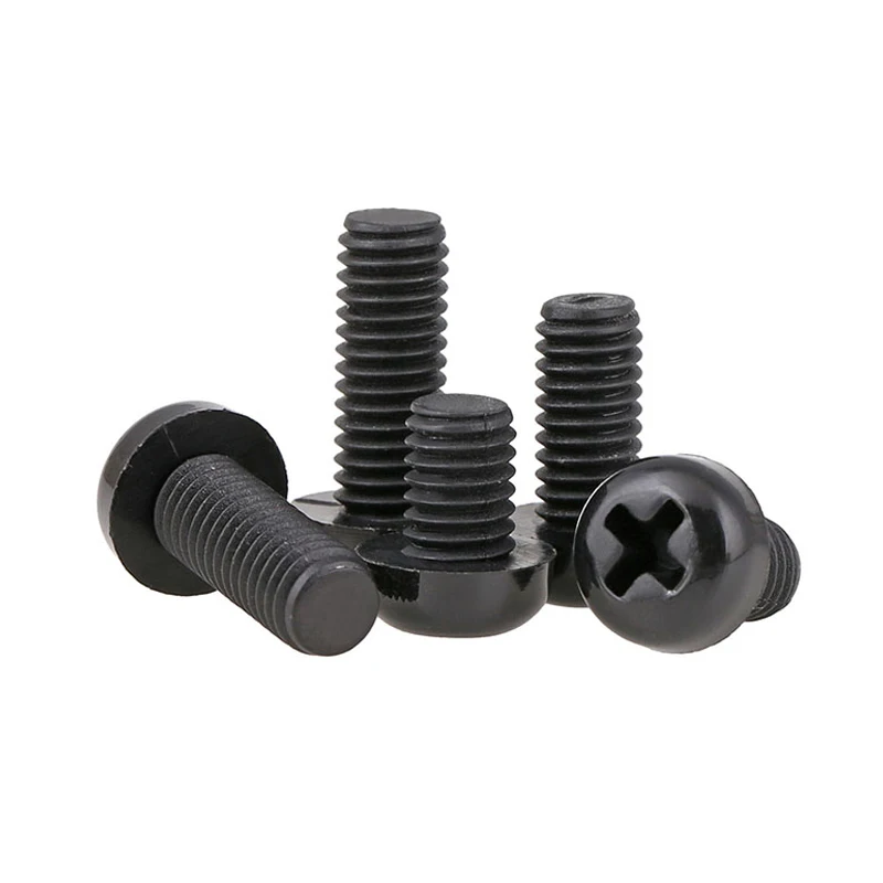 Nylon Phillips Rounded Head Screws Plastic button head screw Cross Recessed Pan Head Screws M2-M8