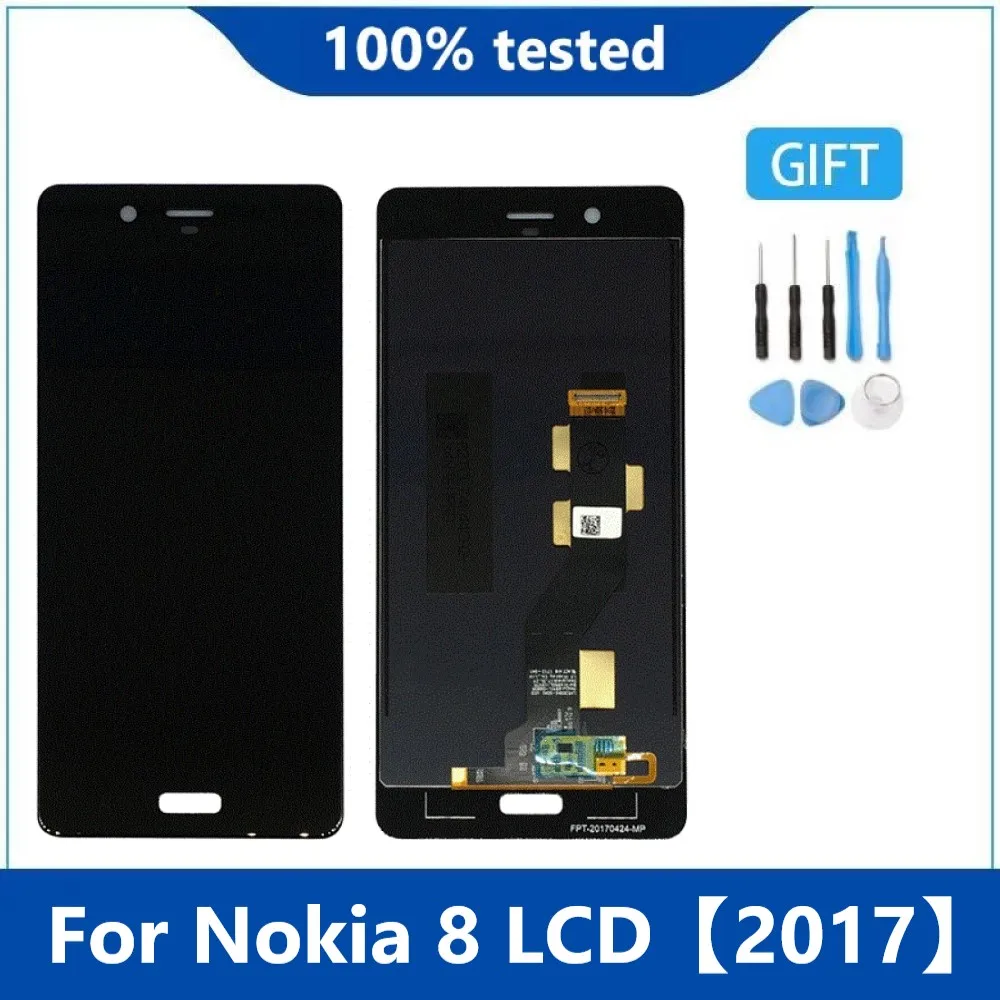 Original LCD 100% tested For Nokia 8 N8 LCD Display With Touch Screen Digitizer Assembly For Nokia8 TA-1004 TA-1012 TA-1052